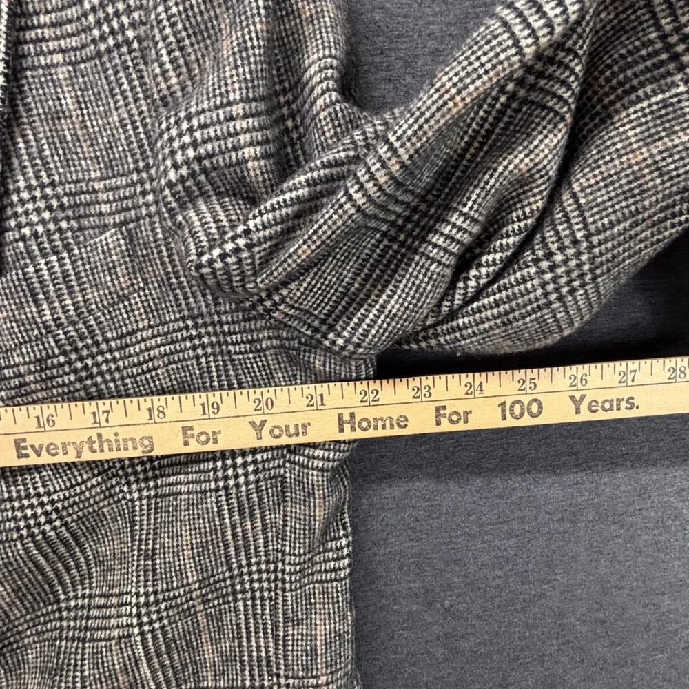 Jos A Bank Sport Coat Mens 44 Camel Hair Glen Plaid‎ Two Button Gray